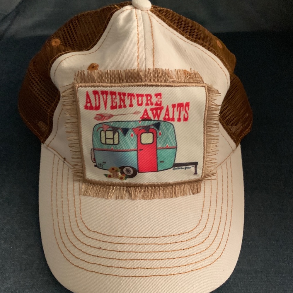 Adventure RV Camper Travel trucker hat ball cap